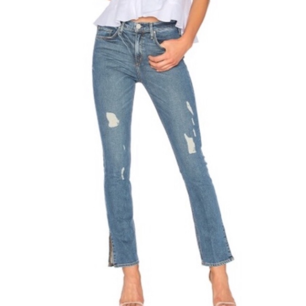McGuire Valletta Straight Distressed Denim Jeans